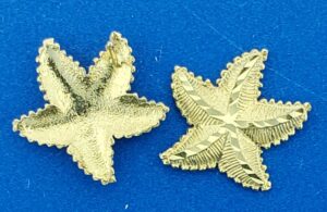 14k starfish post earrings
