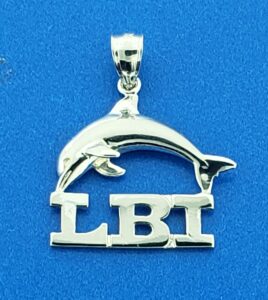 LBI Dolphin Pendant, Sterling Silver