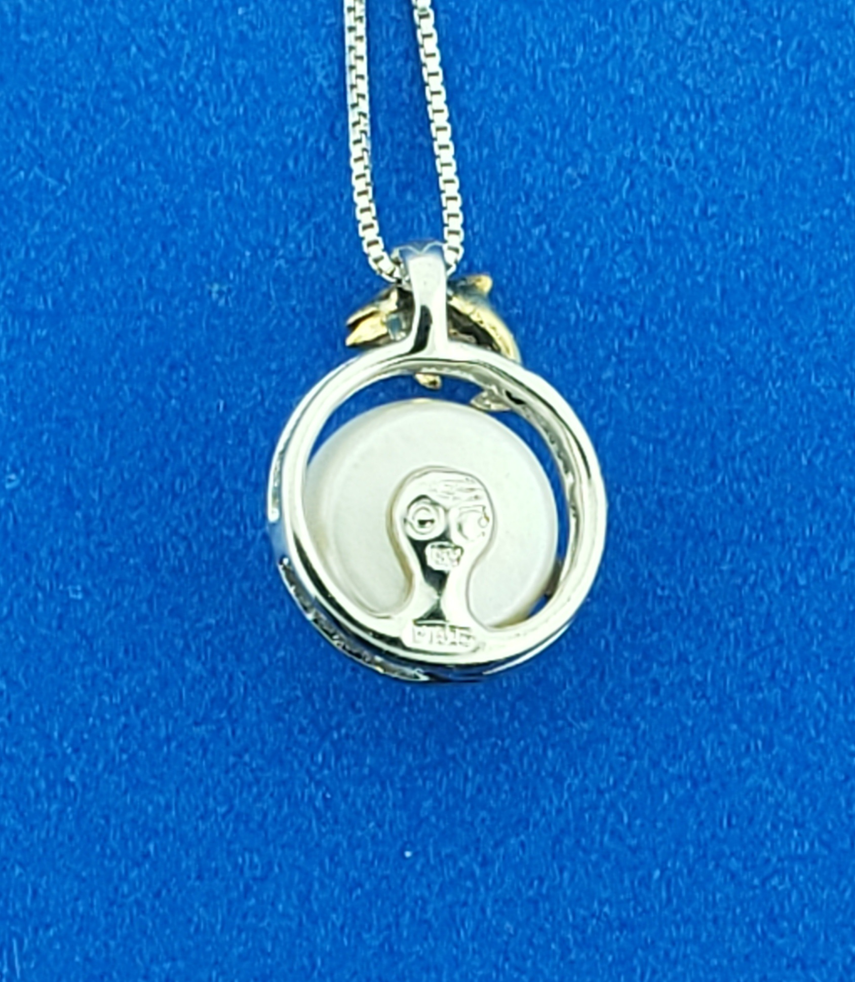 Denny Wong Dolphin Pearl Pendant, Precious Silver/18K 5 Denny Wong Dolphin Pearl Pendant, Precious Silver/18K - Image 5