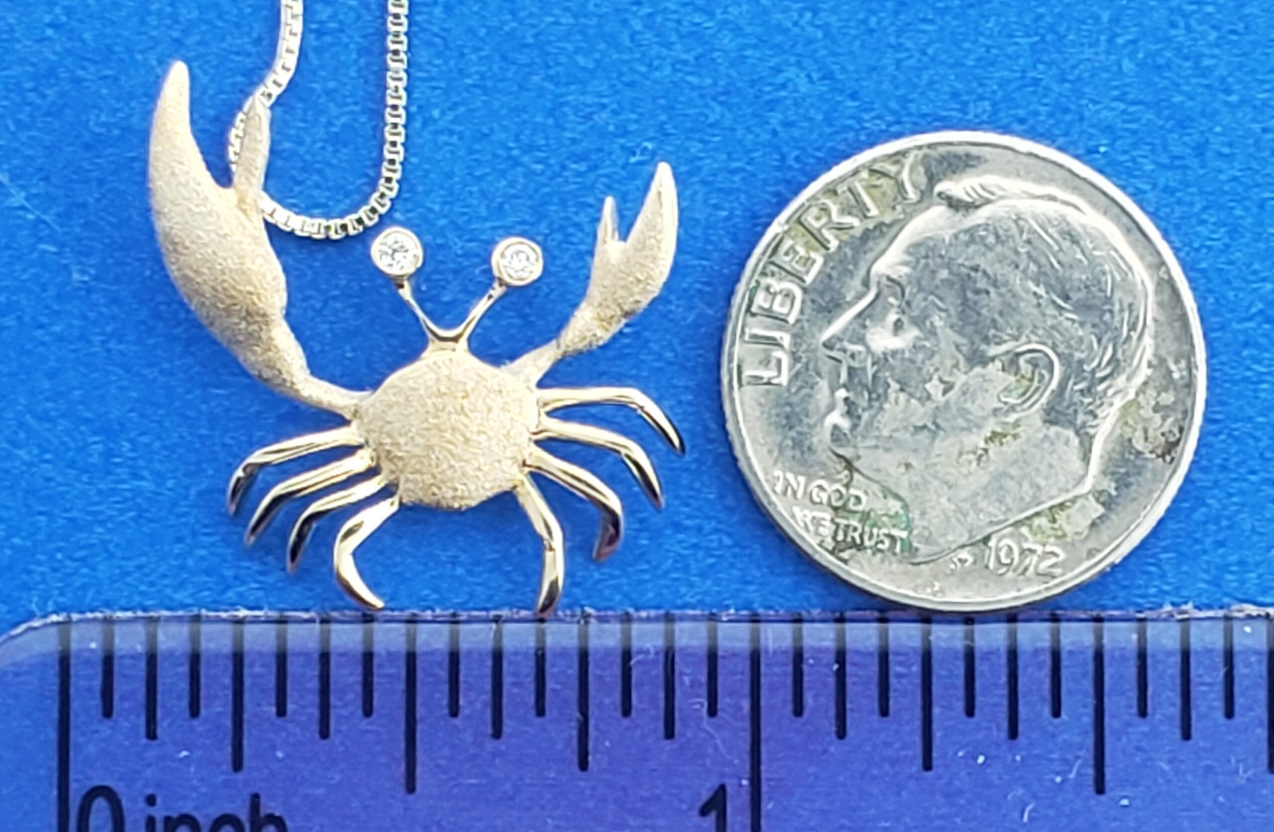 Denny Wong Crab Pendant, 14K Yellow Gold 3 Denny Wong Crab Pendant, 14K Yellow Gold - Image 3