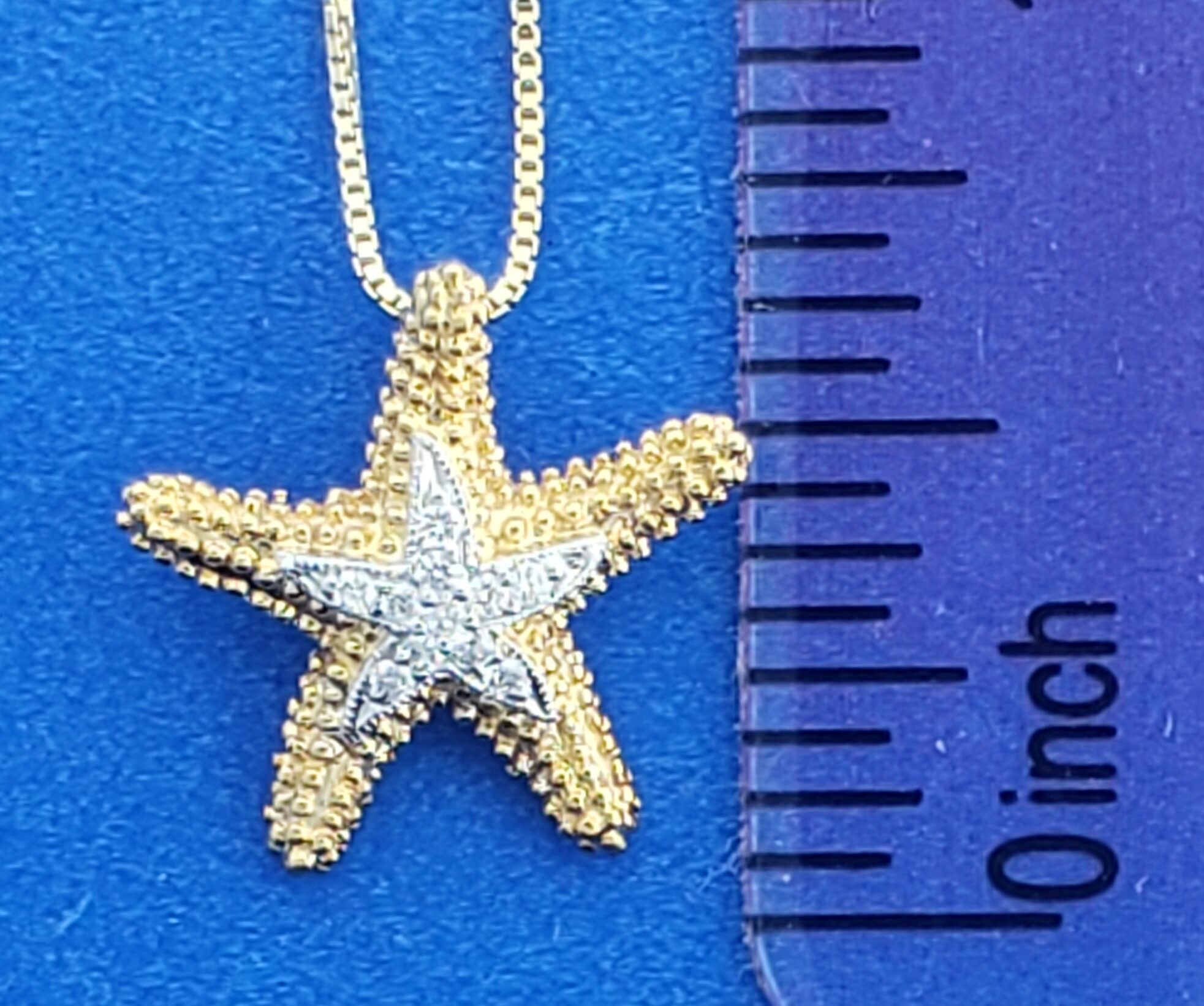 Denny Wong Starfish Pendant, 14K 2-Tone 4 Denny Wong Starfish Pendant, 14K 2-Tone - Image 4