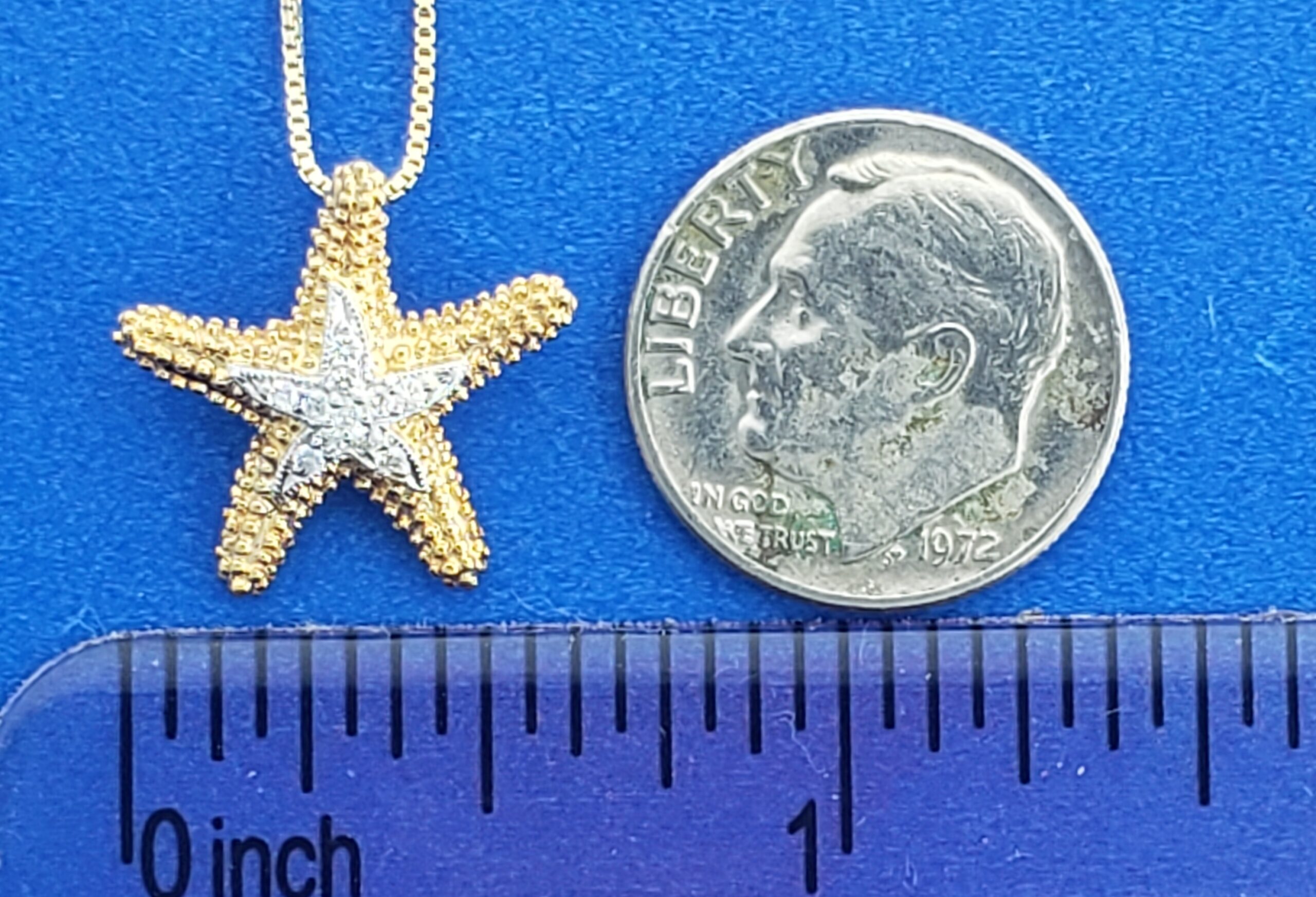 Denny Wong Starfish Pendant, 14K 2-Tone 3 Denny Wong Starfish Pendant, 14K 2-Tone - Image 3