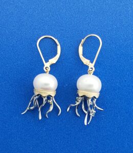 Denny Wong Jellyfish Earrings, 14K 2-Tone