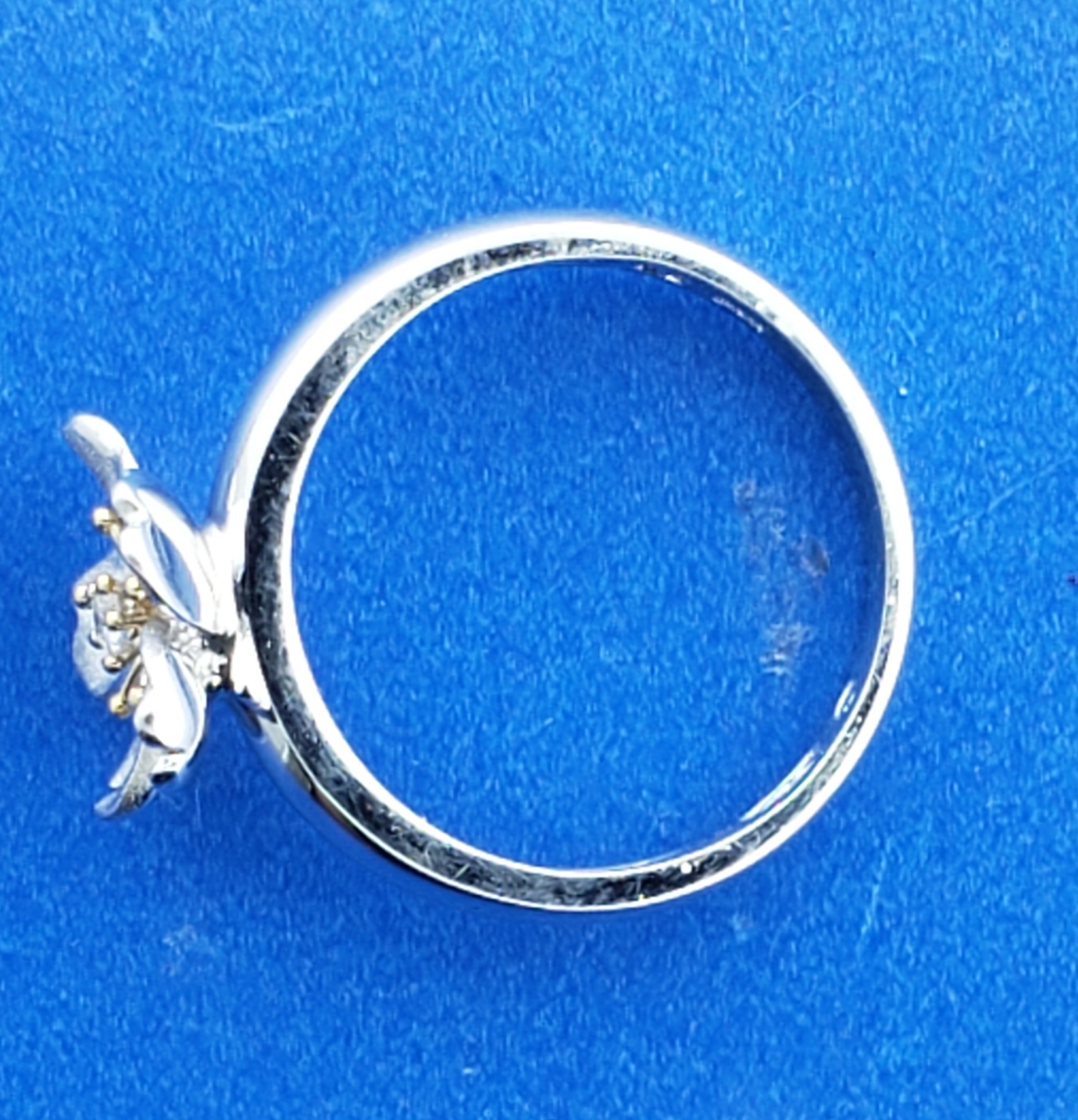 Denny Wong Cherry Blossom Ring, 14K 2-Tone 5 Denny Wong Cherry Blossom Ring, 14K 2-Tone - Image 5