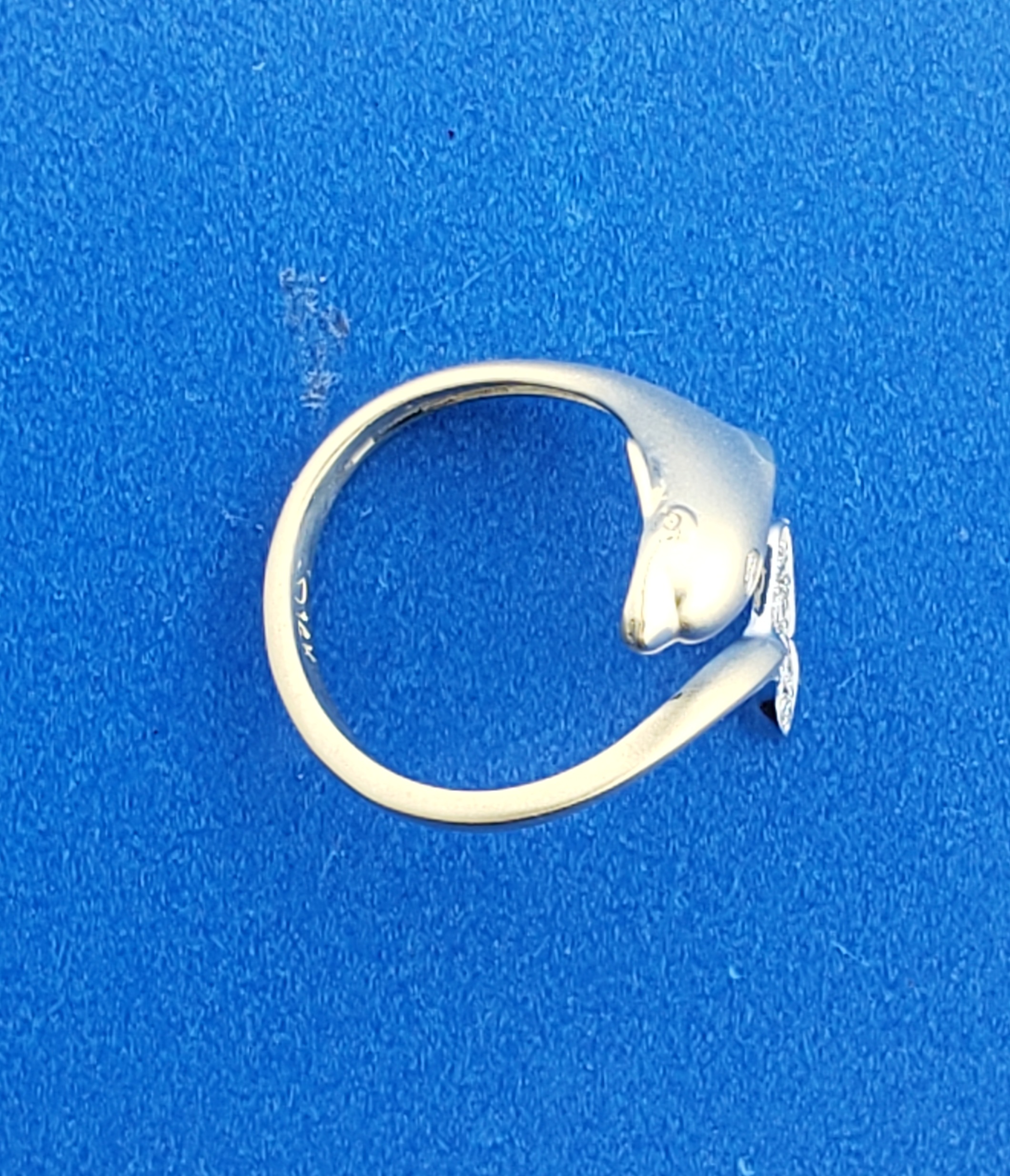 Steven Douglas Dolphin Wrap Ring, 14K & Diamonds 5 Steven Douglas Dolphin Wrap Ring, 14K & Diamonds - Image 5