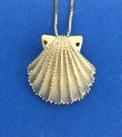 Steven Douglas Scallop Shell Slide/Pendant, 14k Yellow Gold