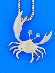 14k denny wong crab pendant