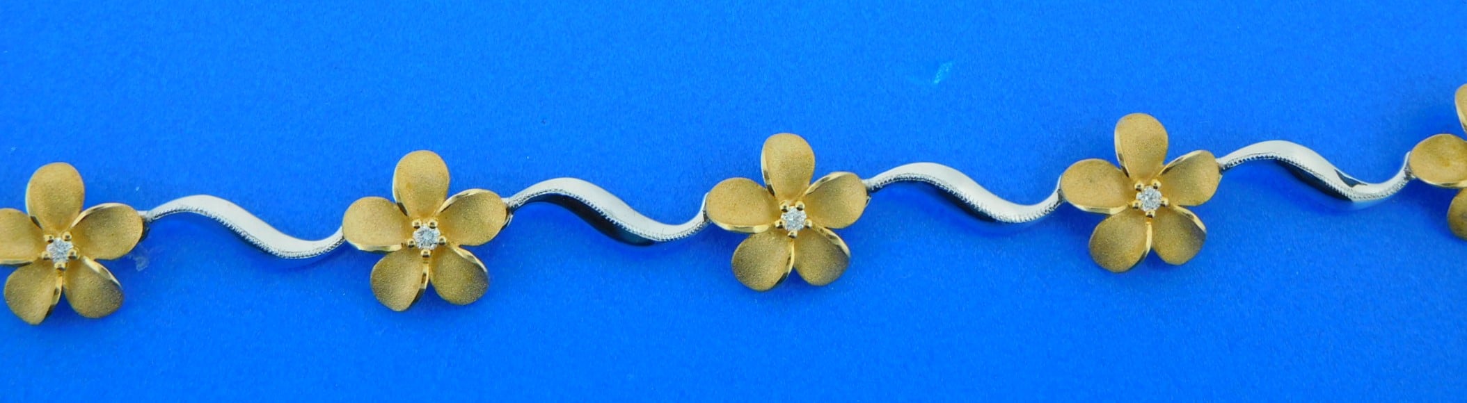 Plumeria Flower Bracelet