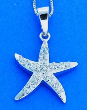 STERLING STARFISH/CZ'S