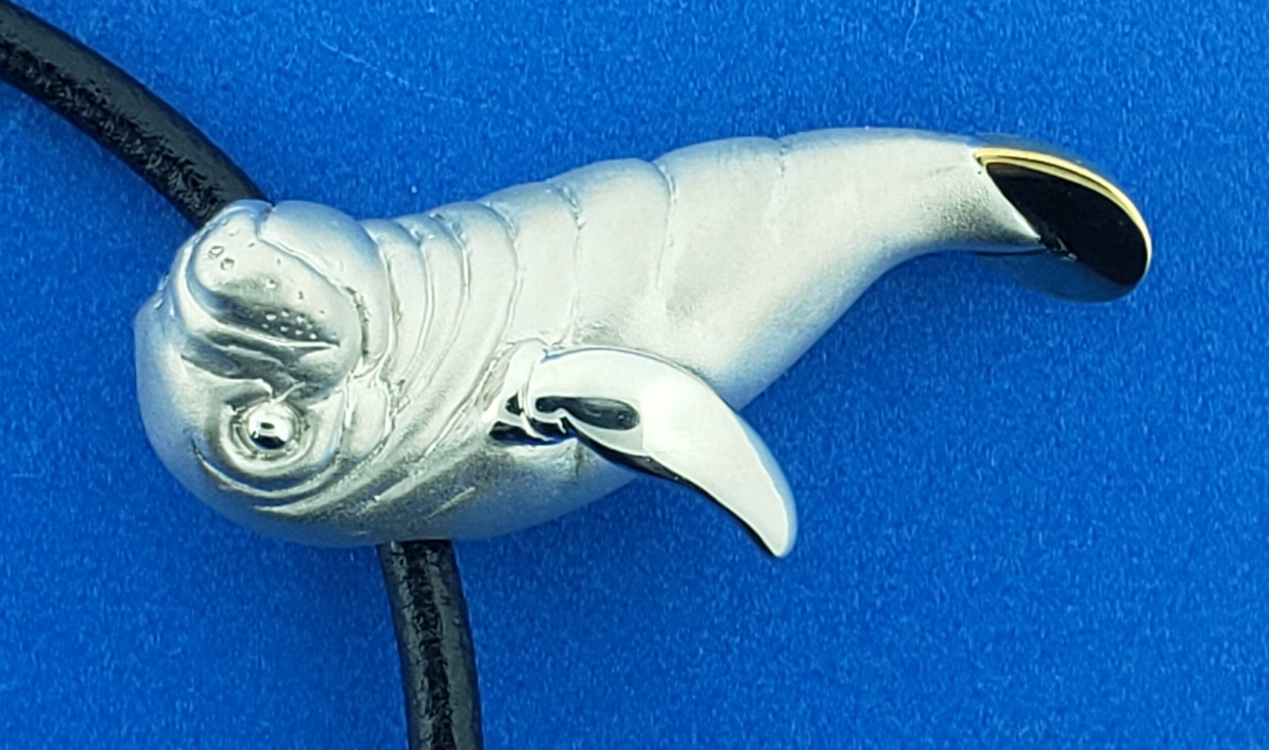 Steven Douglas Manatee Necklace/Pendant, Sterling Silver/14K 5 Steven Douglas Manatee Necklace/Pendant, Sterling Silver/14K - Image 5