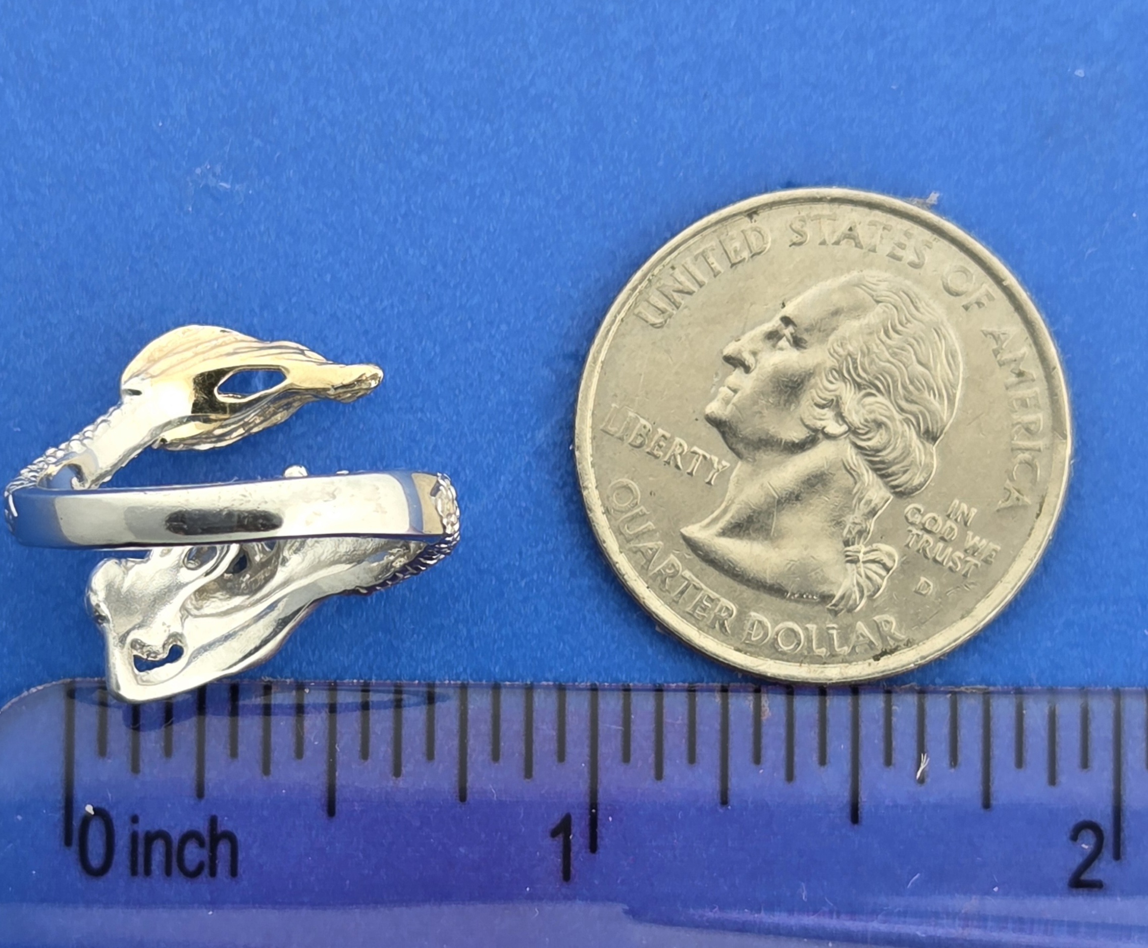 Steven Douglas Mermaid Wrap Ring, Sterling Silver/14K 6 Steven Douglas Mermaid Wrap Ring, Sterling Silver/14K - Image 6