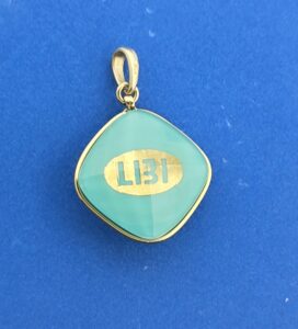 Denny Wong LBI Treasure Island Pendant, 18K & Turquoise