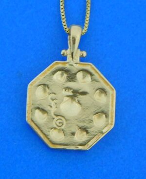 14k sailors valentine pendant