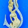 steven douglas diamond fishing hook mermaid pendant 14k