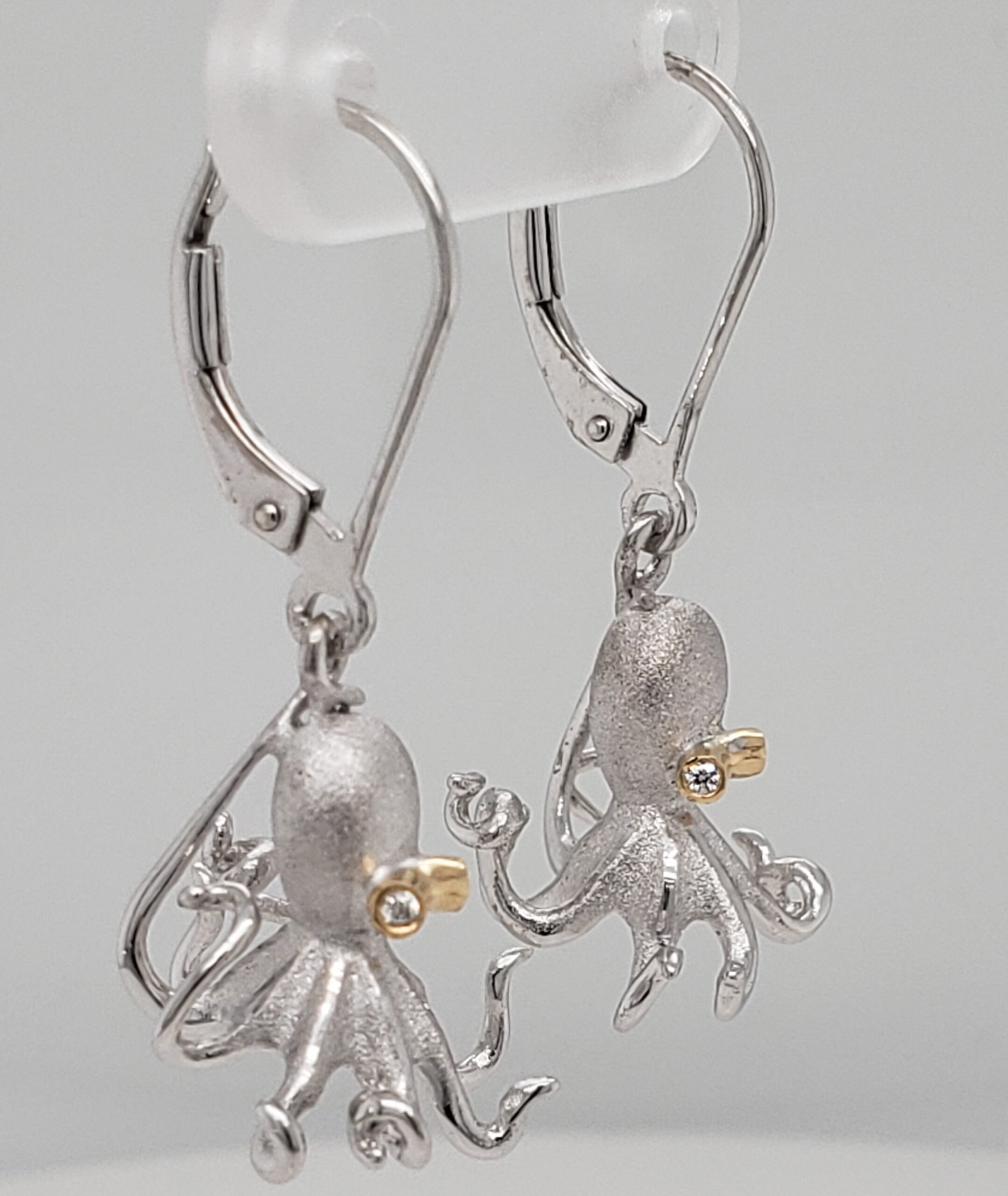 Denny Wong Octopus Earrings, Precious Silver 6 Denny Wong Octopus Earrings, Precious Silver - Image 6