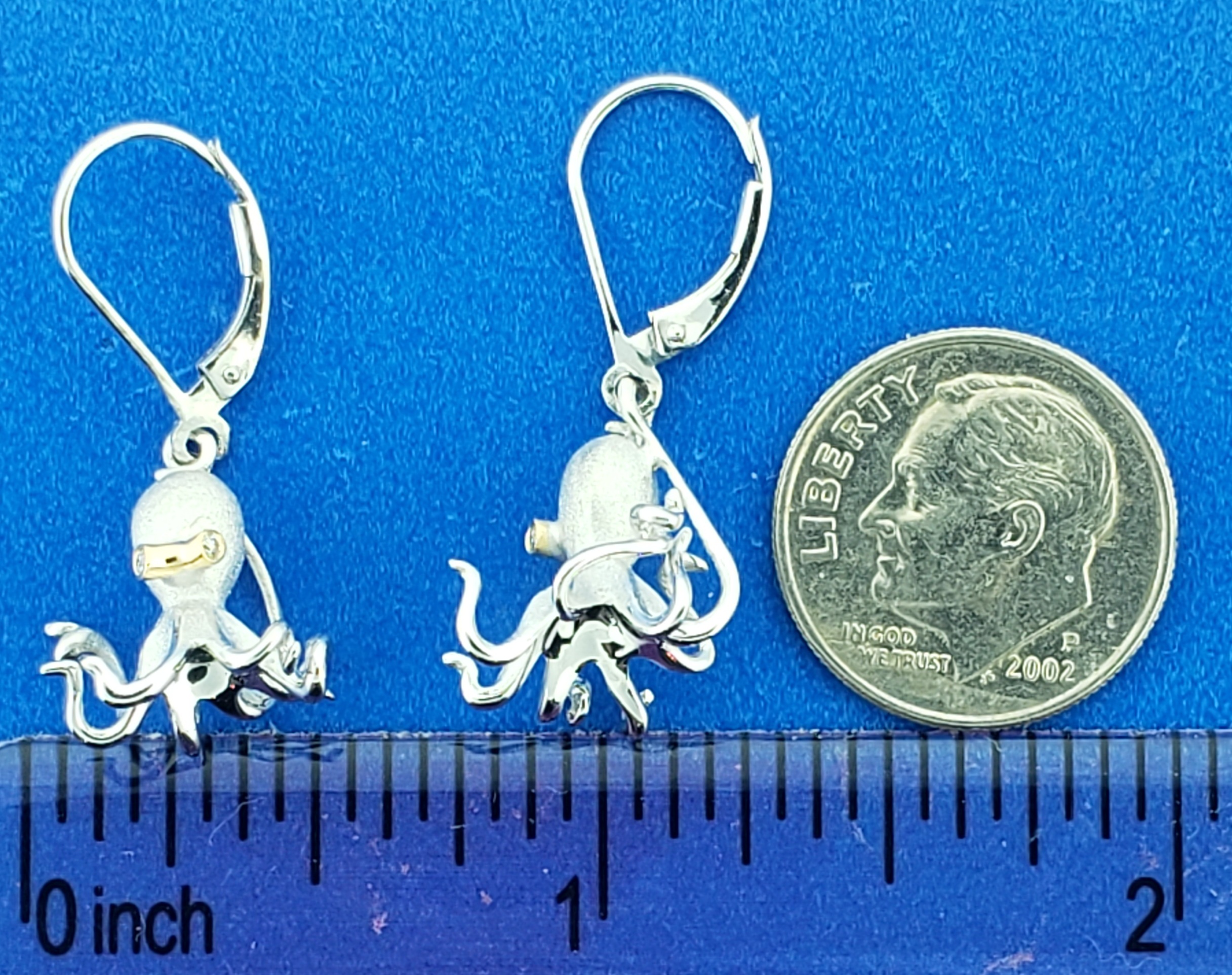 Denny Wong Octopus Earrings, Precious Silver 4 Denny Wong Octopus Earrings, Precious Silver - Image 4