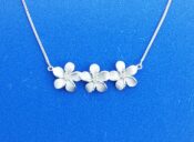 Denny Wong Plumeria Necklace, 14K White Gold