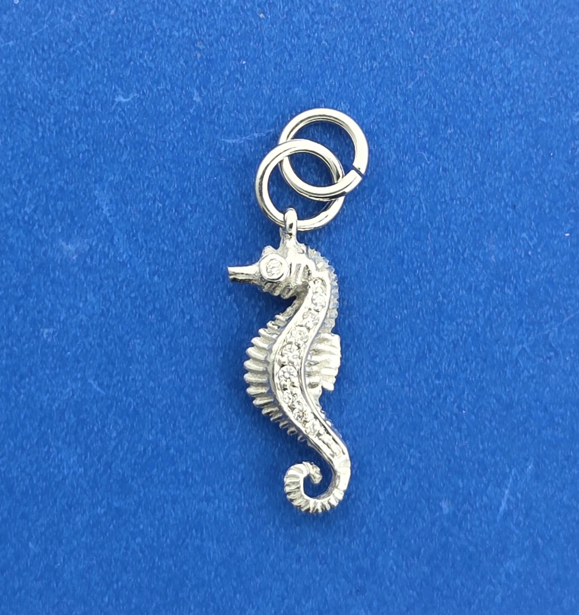 Denny Wong Seahorse Charm/Pendant, 14K White Gold 1 Denny Wong Seahorse Charm/Pendant, 14K White Gold