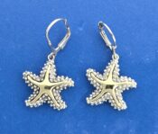 Steven Douglas Starfish Dangle Earrings, Sterling Silver/14K