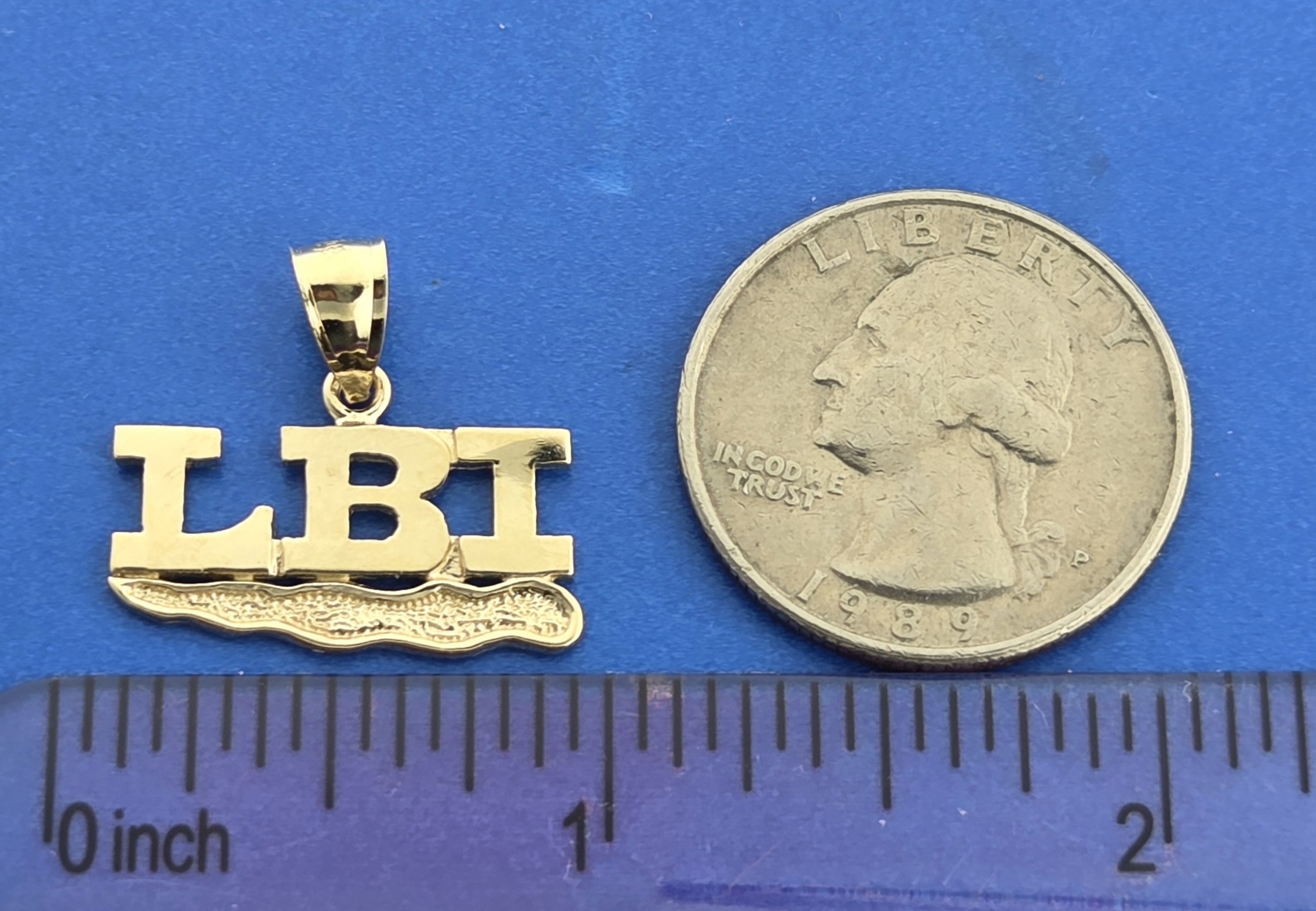 LBI Island Pendant, 14K 3 LBI Island Pendant, 14K - Image 3