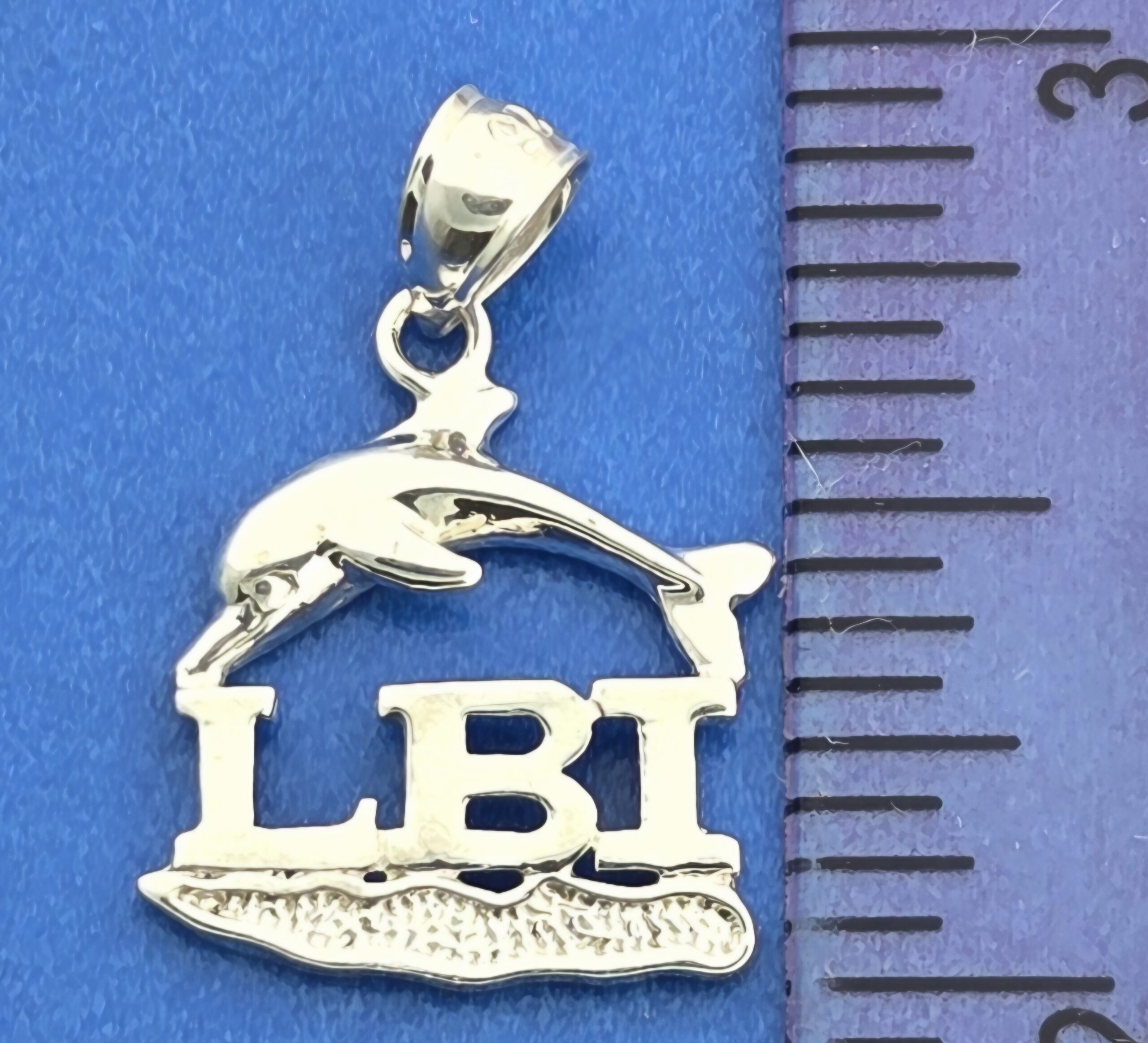 LBI Dolphin Island Charm/Pendant Sterling Silver 4 LBI Dolphin Island Charm/Pendant Sterling Silver - Image 4