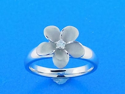 Denny Wong Plumeria Ring, 14K White Gold 1 Denny Wong Plumeria Ring, 14K White Gold