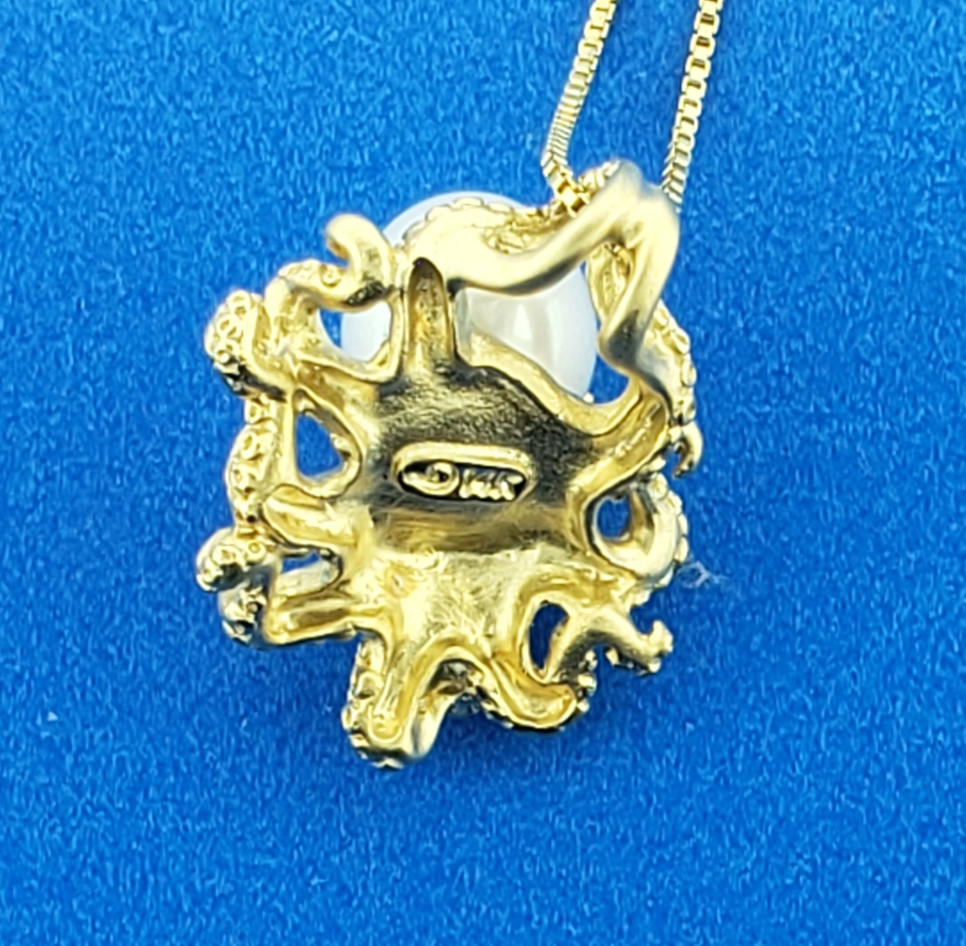 Steven Douglas Octopus Pearl Pendant, 14K 7 Steven Douglas Octopus Pearl Pendant, 14K - Image 7