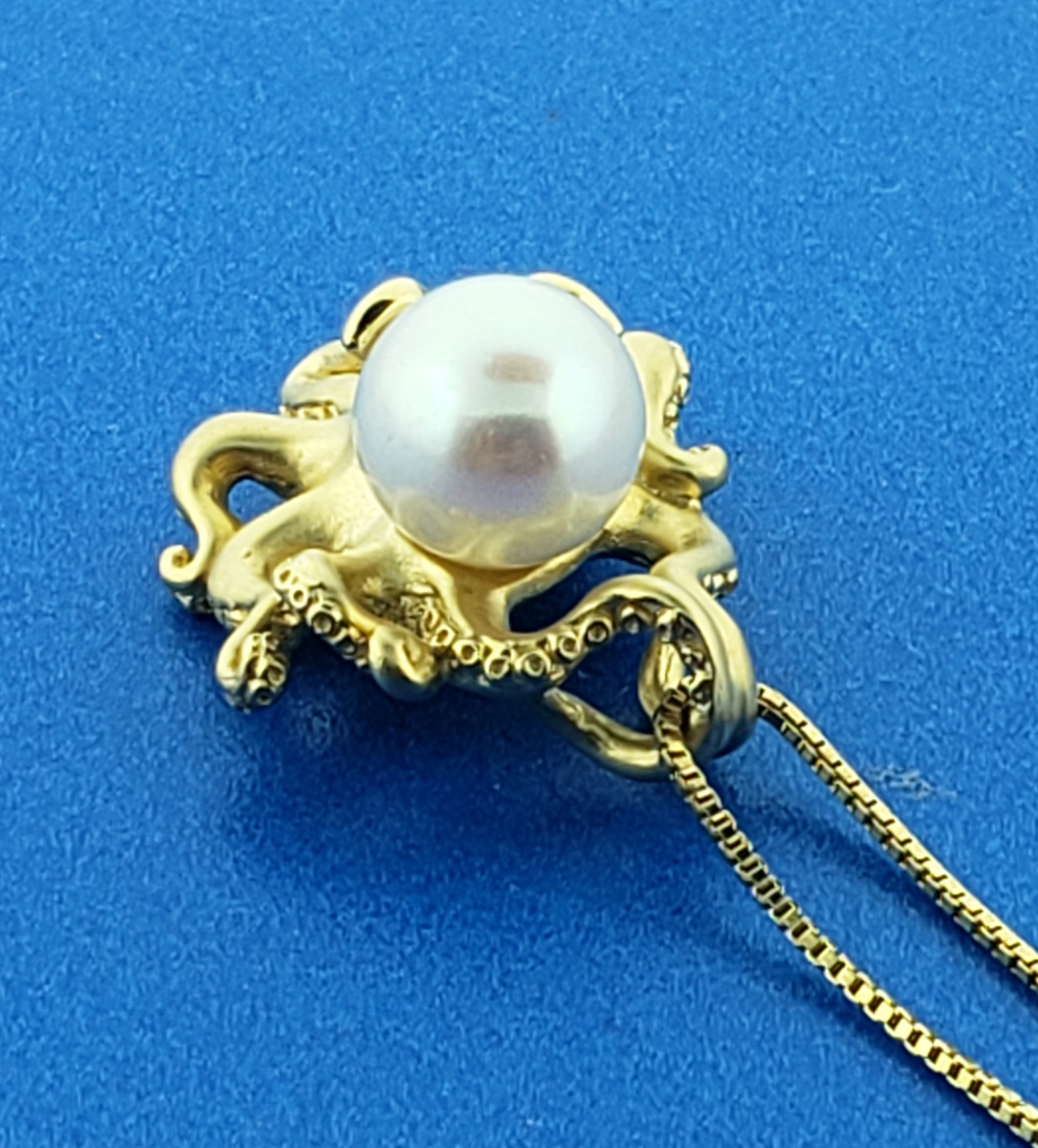 Steven Douglas Octopus Pearl Pendant, 14K 4 Steven Douglas Octopus Pearl Pendant, 14K - Image 4