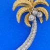 Denny Wong Diamond Palm Tree Pendant,14k 2-Toned