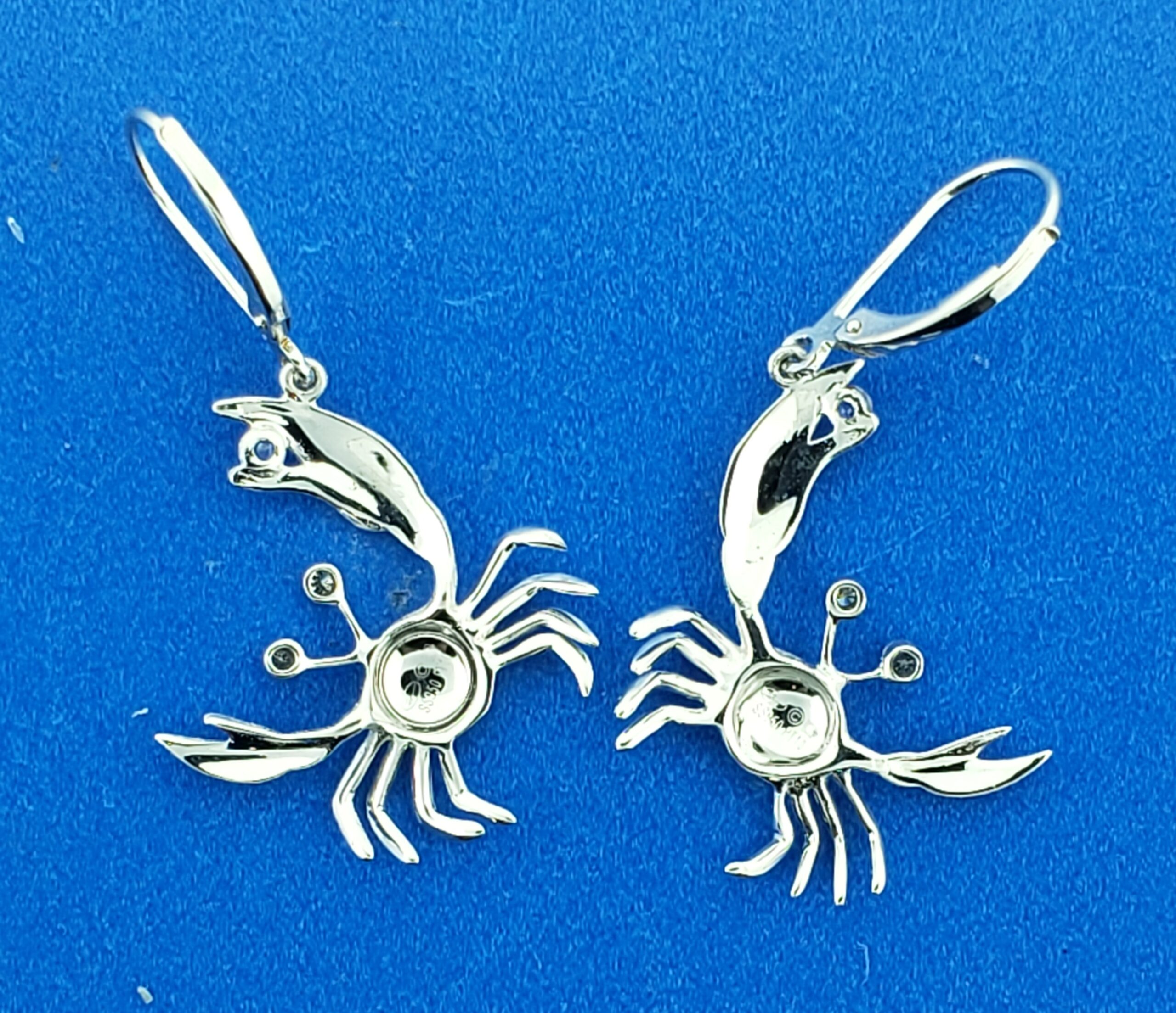 Denny Wong Dangle Crab Earrings, Precious Silver 5 Denny Wong Dangle Crab Earrings, Precious Silver - Image 5