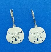 Denny Wong Sand Dollar Lever Back Earrings, Precious Silver,15mm