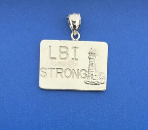 LBI Strong Lighthouse Pendant, Sterling Silver