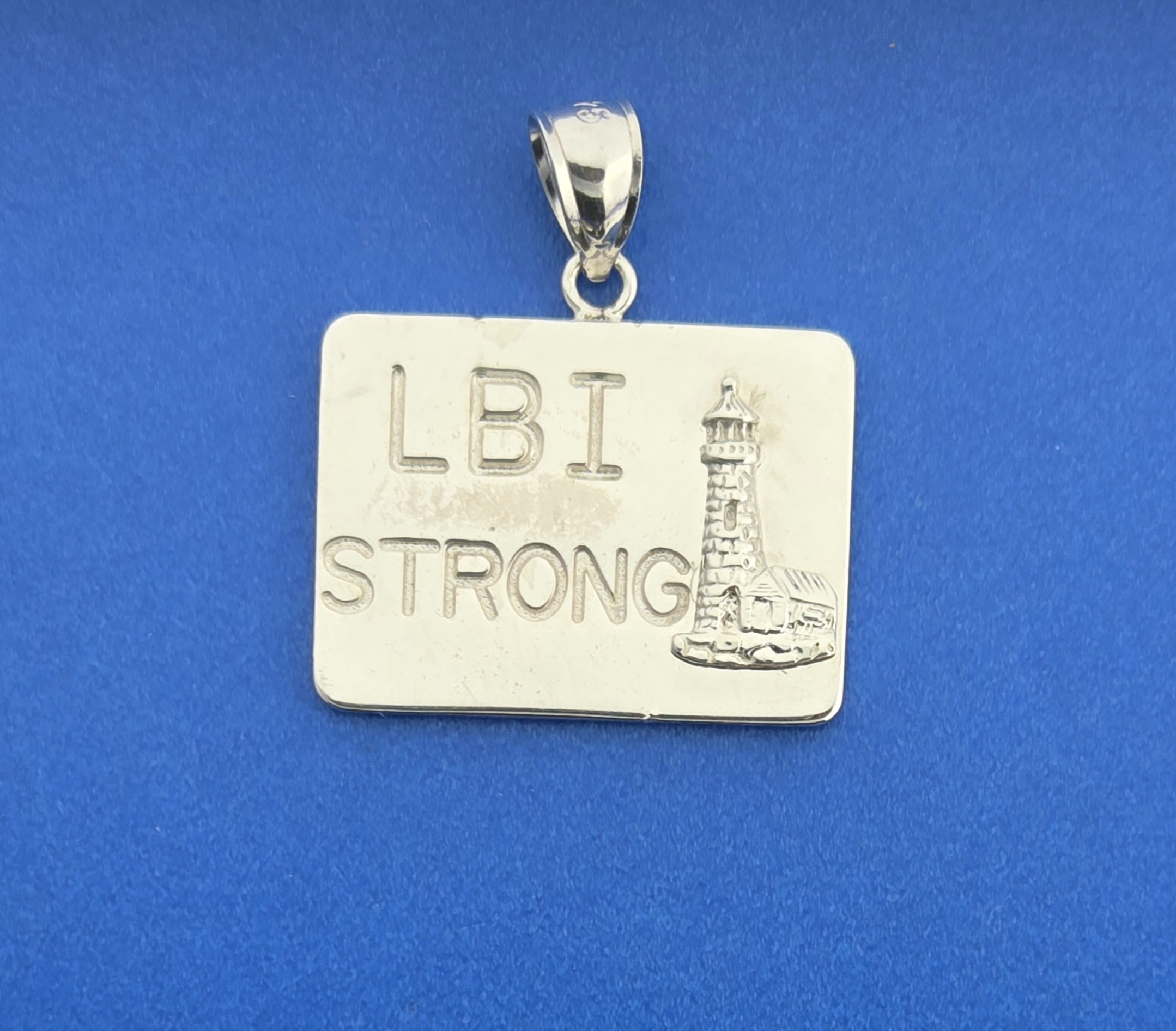 LBI Strong Lighthouse Pendant, Sterling Silver 1 LBI Strong Lighthouse Pendant, Sterling Silver