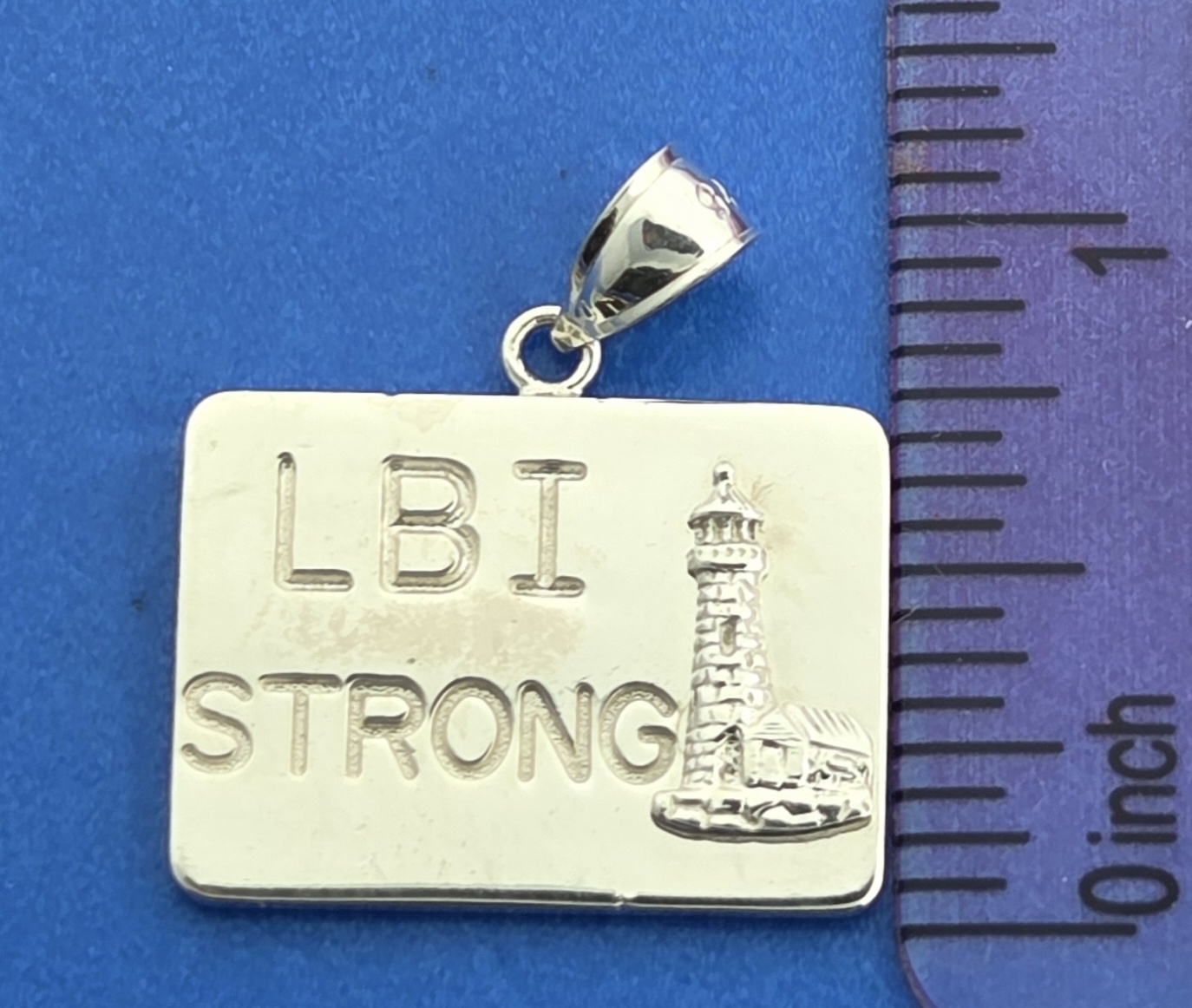 LBI Strong Lighthouse Pendant, Sterling Silver 4 LBI Strong Lighthouse Pendant, Sterling Silver - Image 4