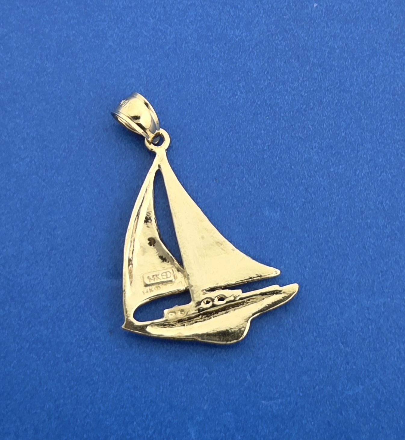 Sailboat Pendant, 14K 5 Sailboat Pendant, 14K - Image 5