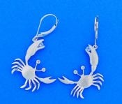Denny Wong Dangle Crab Earrings,Precious Silver