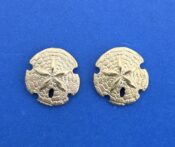 Steven Douglas Sand Dollar Earrings, 14K Yellow Gold