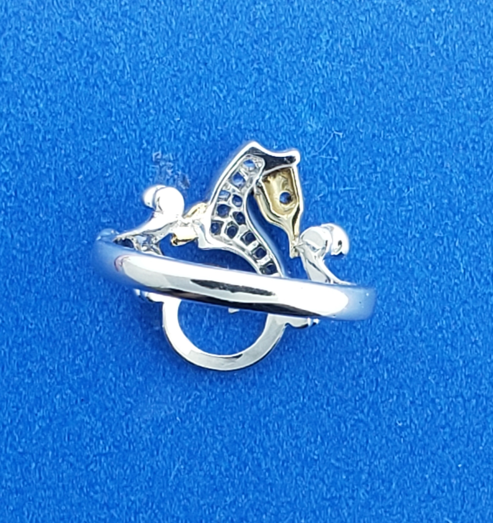 Steven Douglas Seahorse Ring, Sterling Silver/14K 5 Steven Douglas Seahorse Ring, Sterling Silver/14K - Image 5