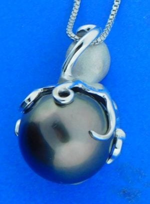 Denny Wong Octopus Pearl Pendant, 14K White Gold