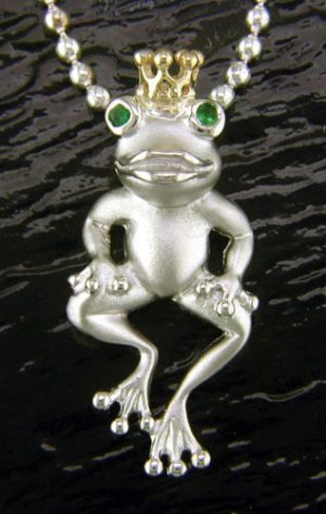 PRINCE FROG,PENDANT,STEVEN DOUGLAS,STERLING