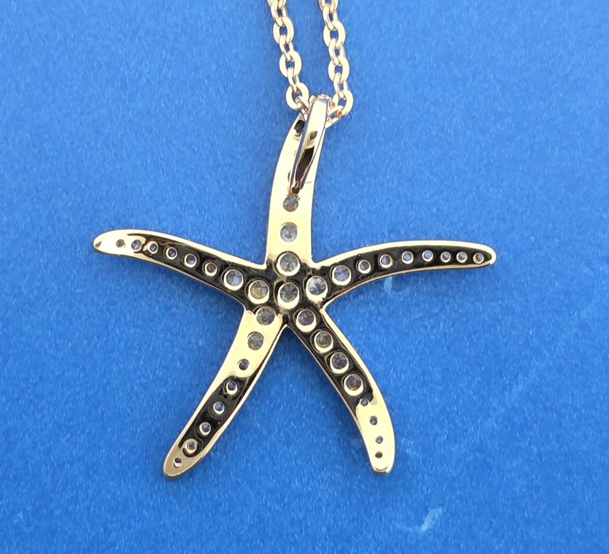 Alamea Starfish Pendant, Rose Gold Over Sterling Silver 4 Alamea Starfish Pendant, Rose Gold Over Sterling Silver - Image 4