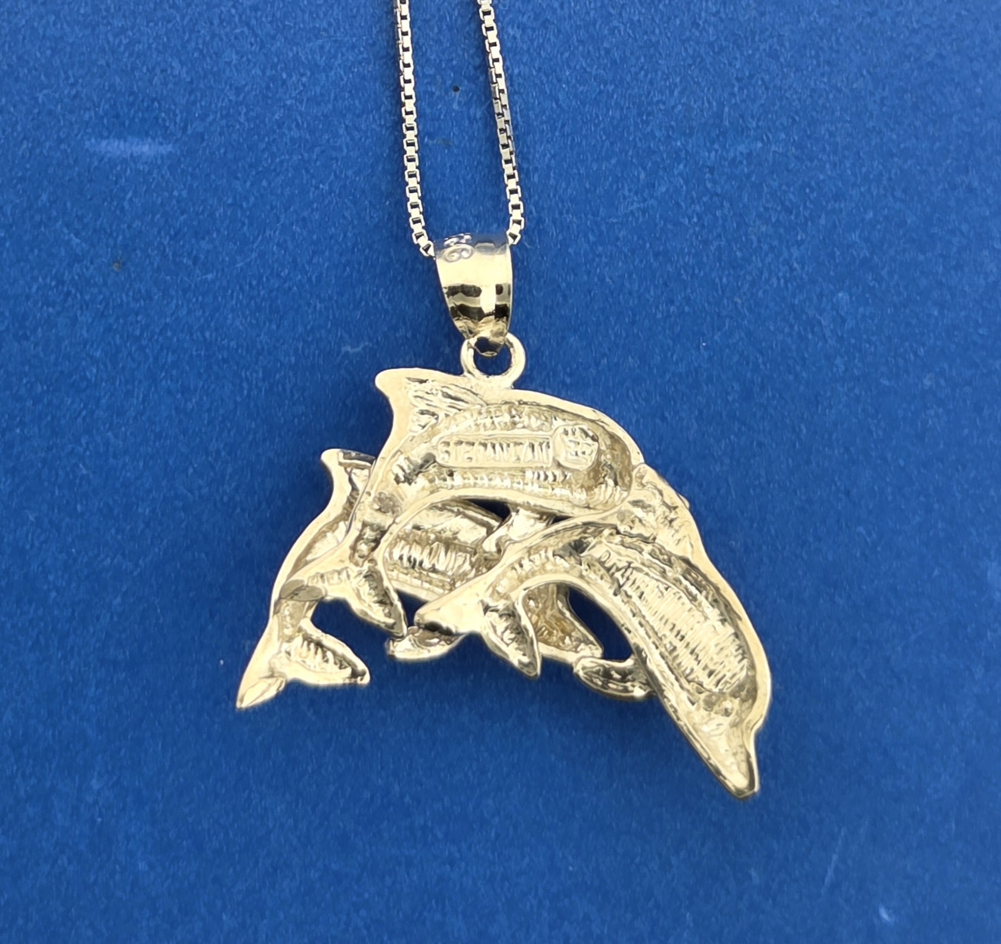 Dolphin Opal Pendnat, Sterling Silver 5 Dolphin Opal Pendnat, Sterling Silver - Image 5