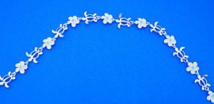 SEA TURTLE,PLUMERIA,BRACELET,STERLING