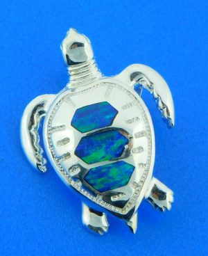 sterling silver sea turtle slide