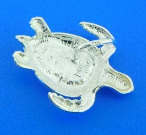 sterling silver sea turtle slide