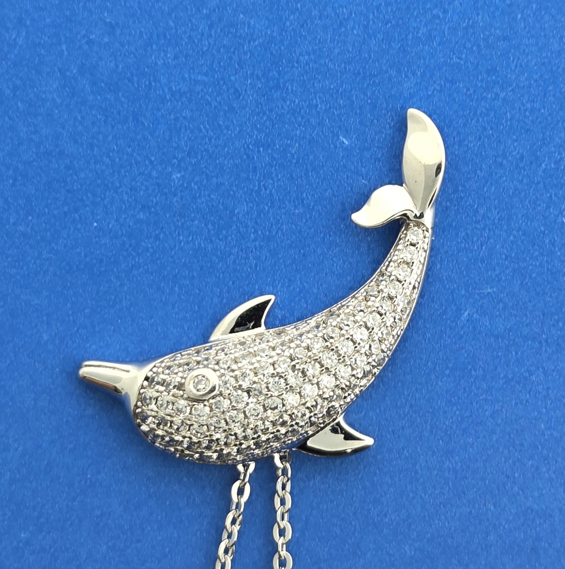 Alamea Dolphin Pendant, Sterling Silver 2 Alamea Dolphin Pendant, Sterling Silver - Image 2