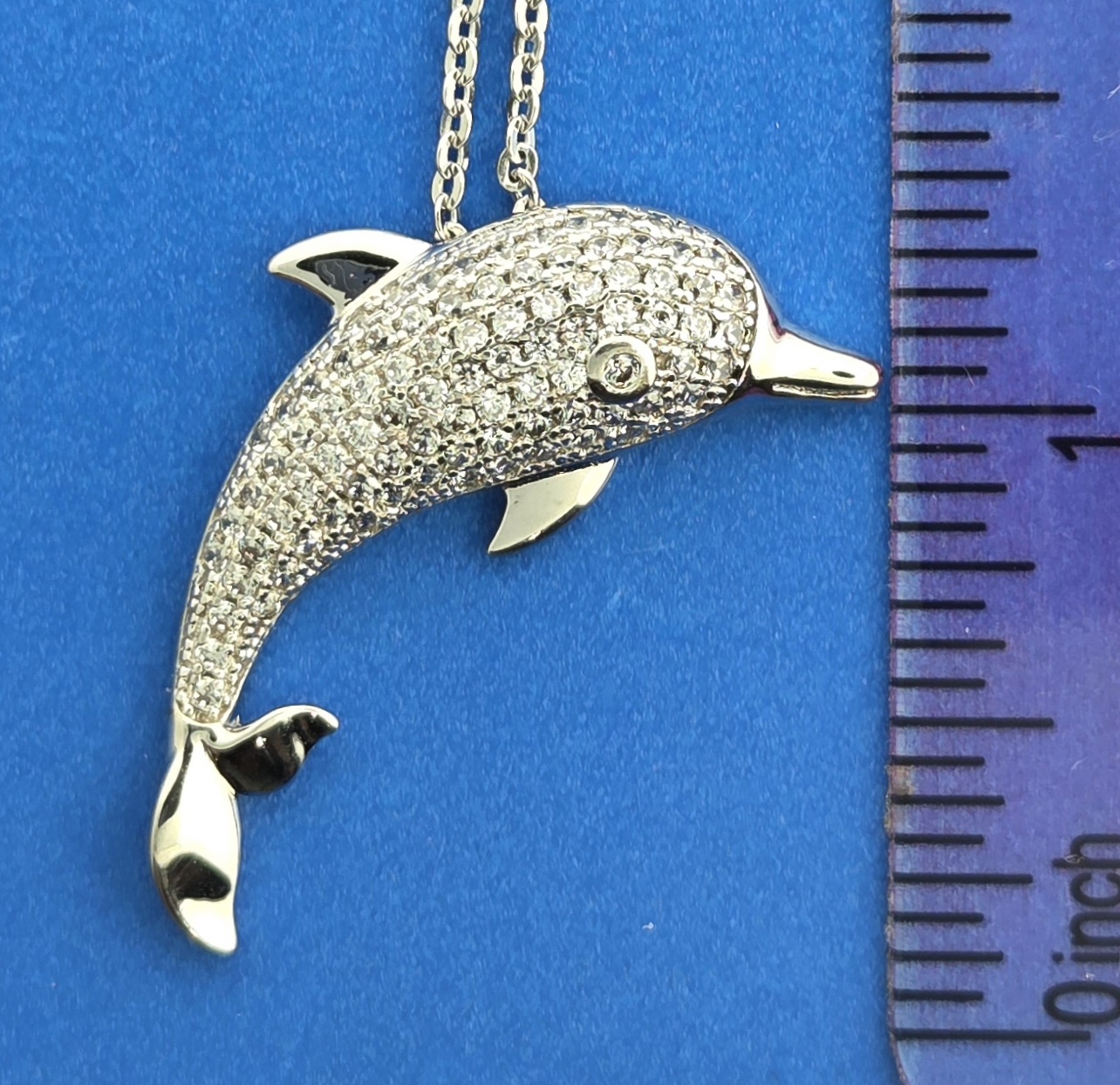 Alamea Dolphin Pendant, Sterling Silver 4 Alamea Dolphin Pendant, Sterling Silver - Image 4