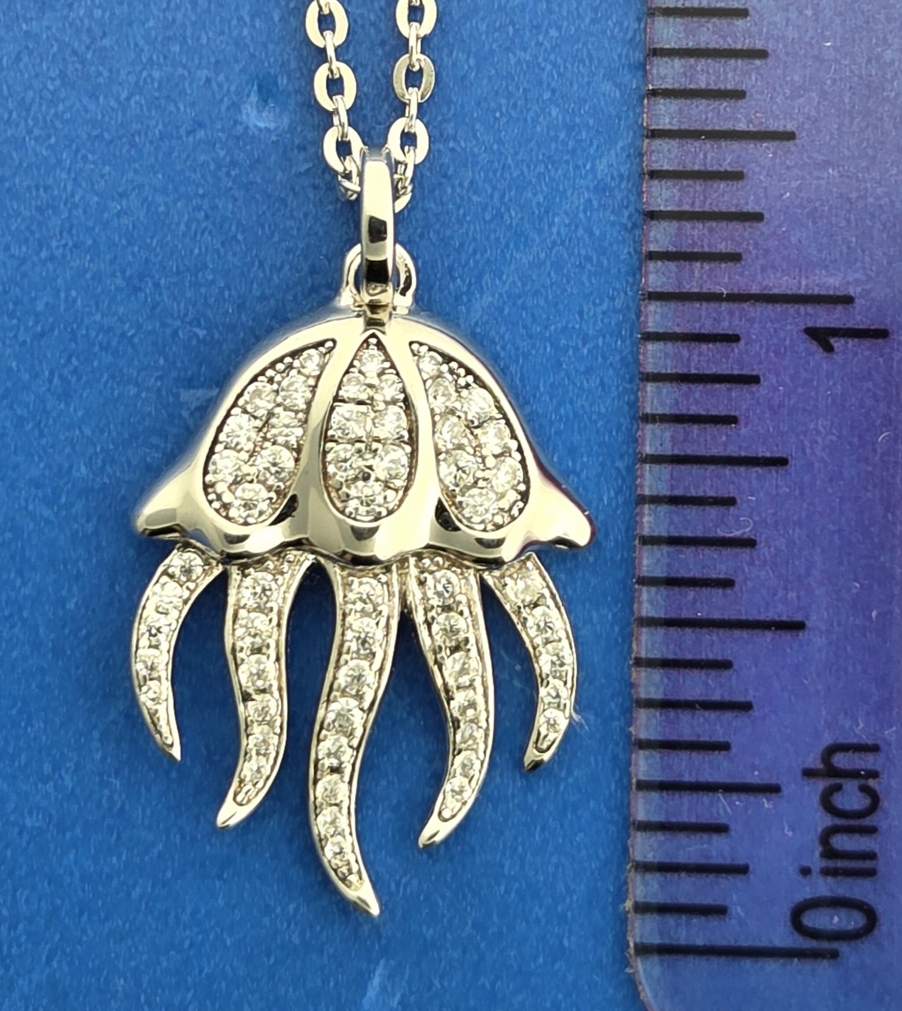 Alamea Jellyfish Pendant, Sterling Silver 3 Alamea Jellyfish Pendant, Sterling Silver - Image 3