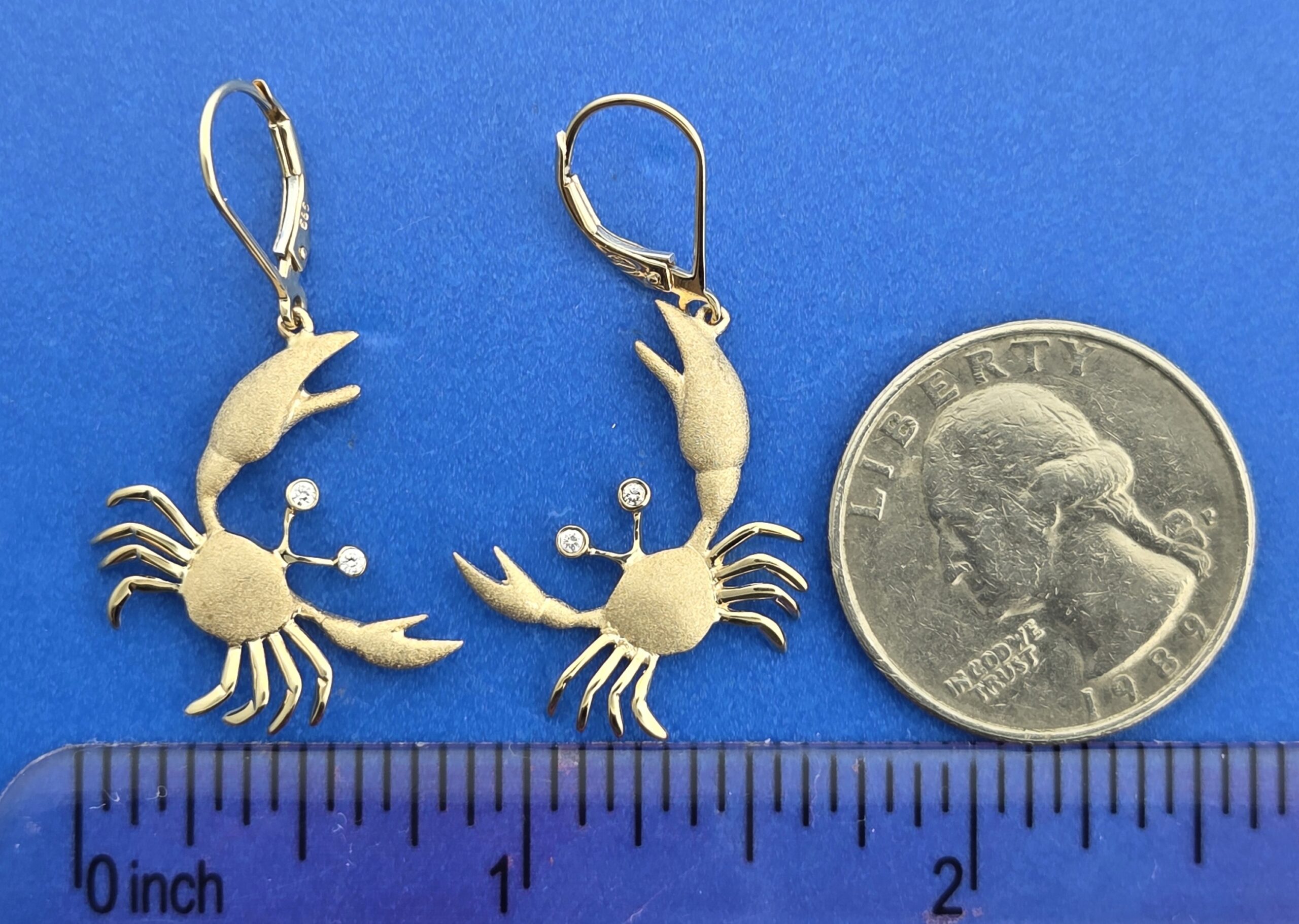 Denny Wong Crab Earring, 14K Yellow Gold 4 Denny Wong Crab Earring, 14K Yellow Gold - Image 4