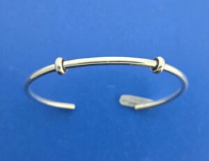 LBI “Dune Jewelry” Bead Beach Cuff Bracelet, Sterling Silver